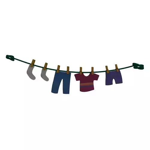 Clothesline clothes hanging on line