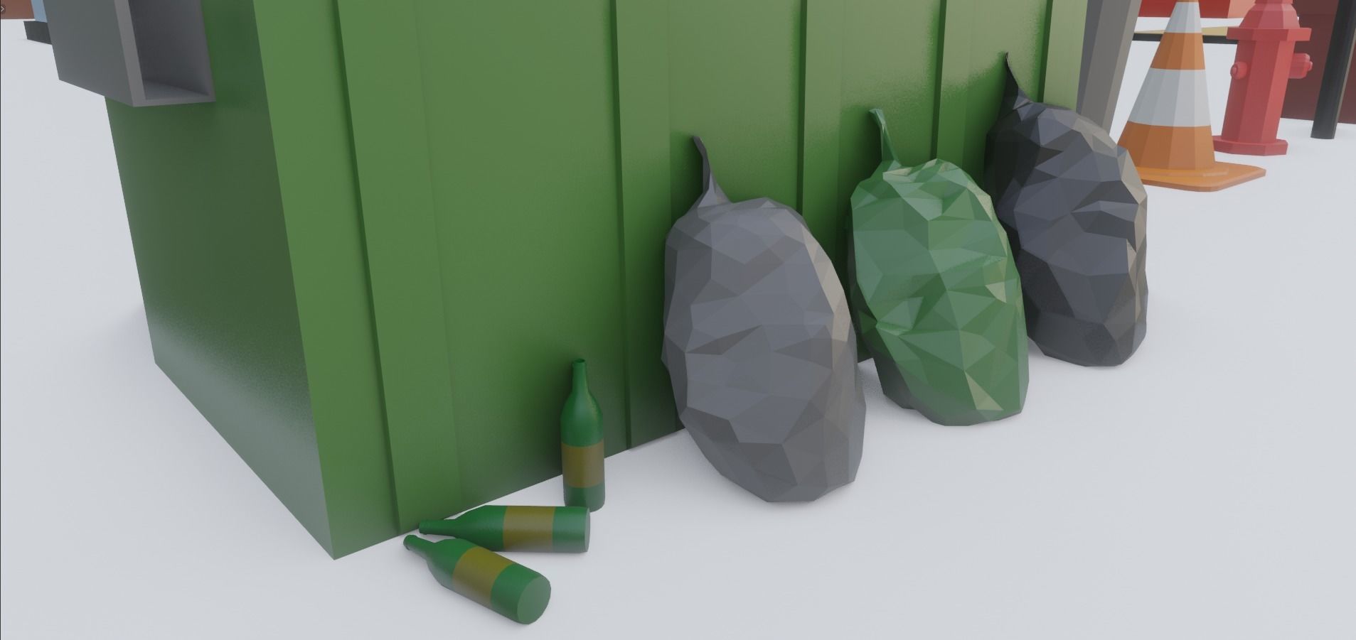 Low Poly City Pack Low-poly 3D model_74