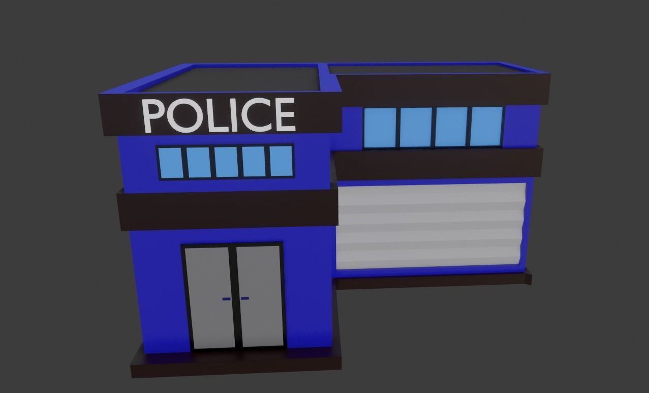 Low Poly City Pack Low-poly 3D model_9