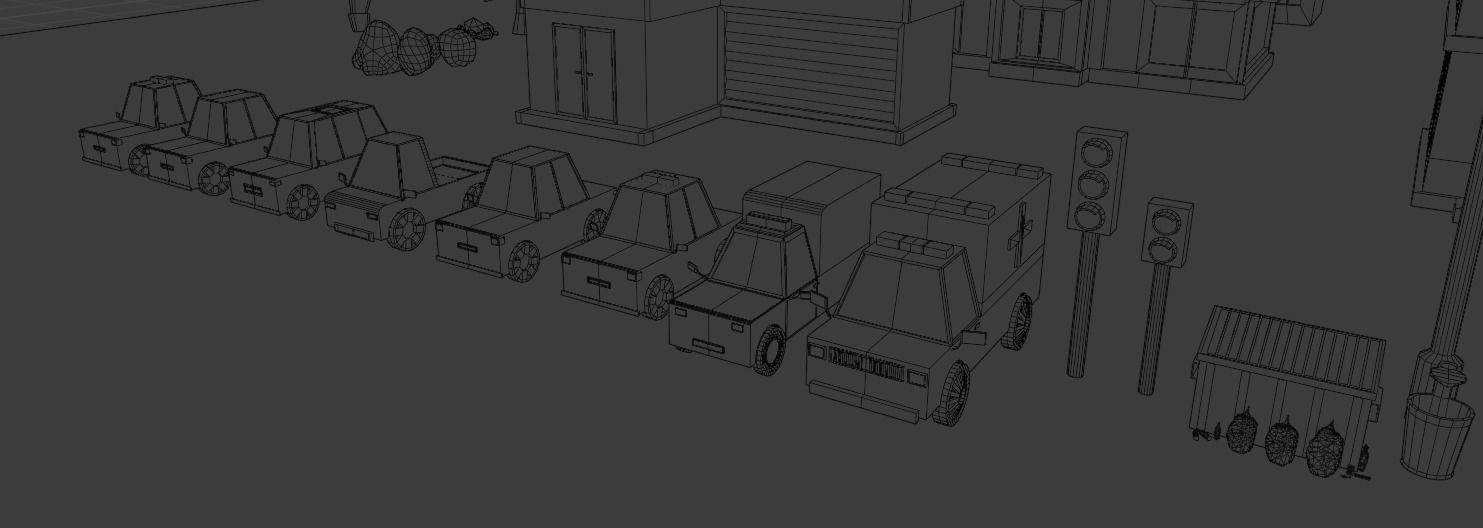 Low Poly City Pack Low-poly 3D model_71