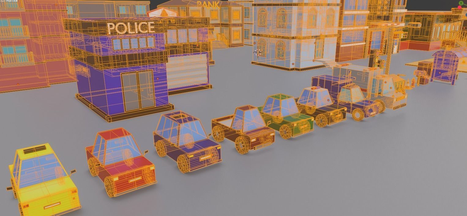 Low Poly City Pack Low-poly 3D model_65