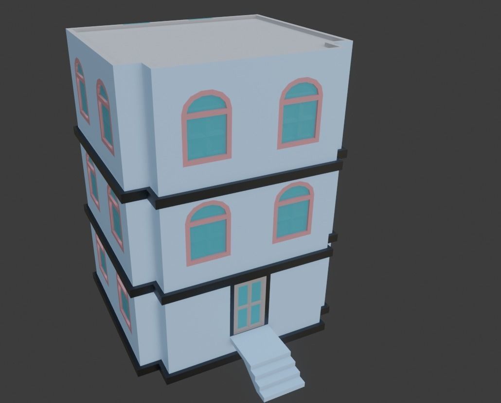 Low Poly City Pack Low-poly 3D model_22