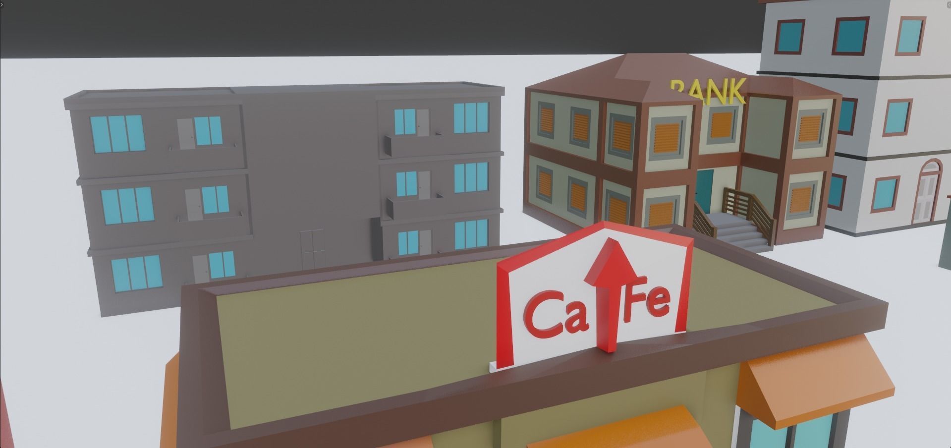 Low Poly City Pack Low-poly 3D model_38