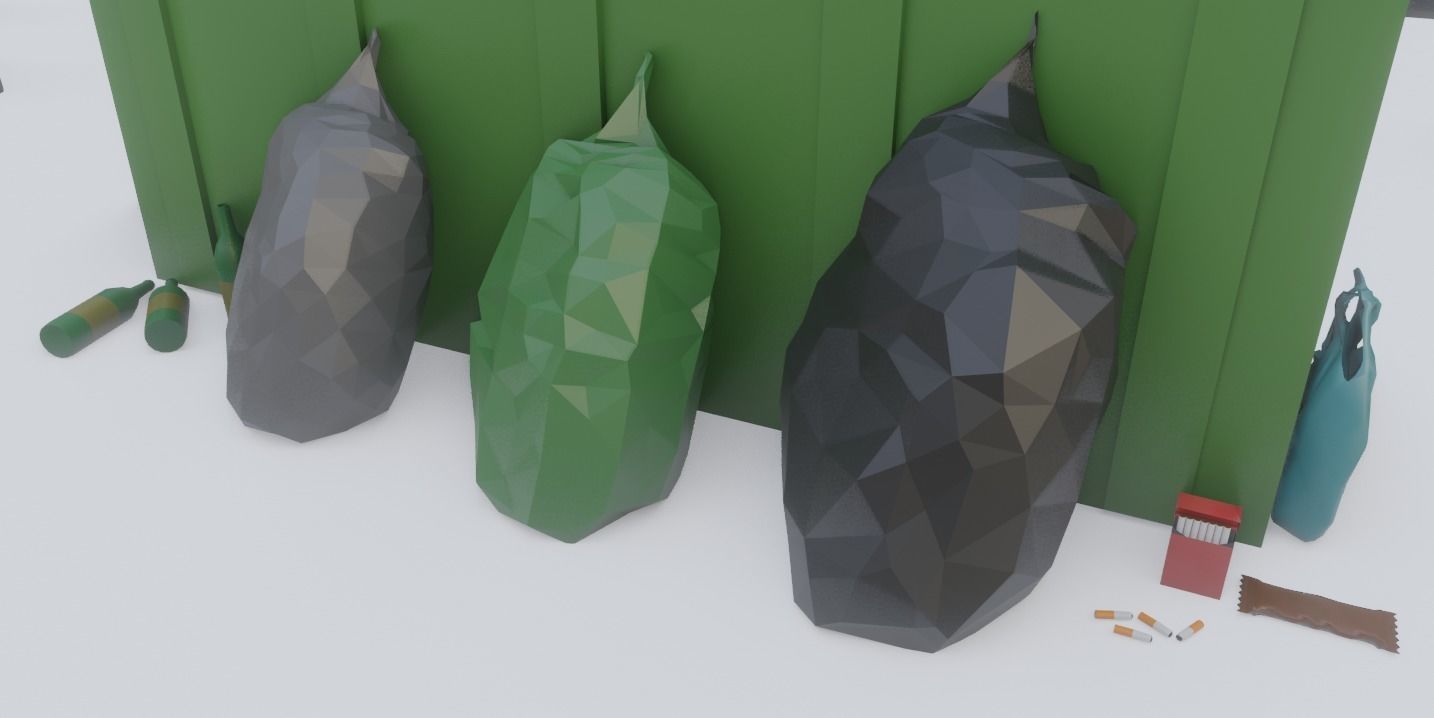 Low Poly City Pack Low-poly 3D model_34