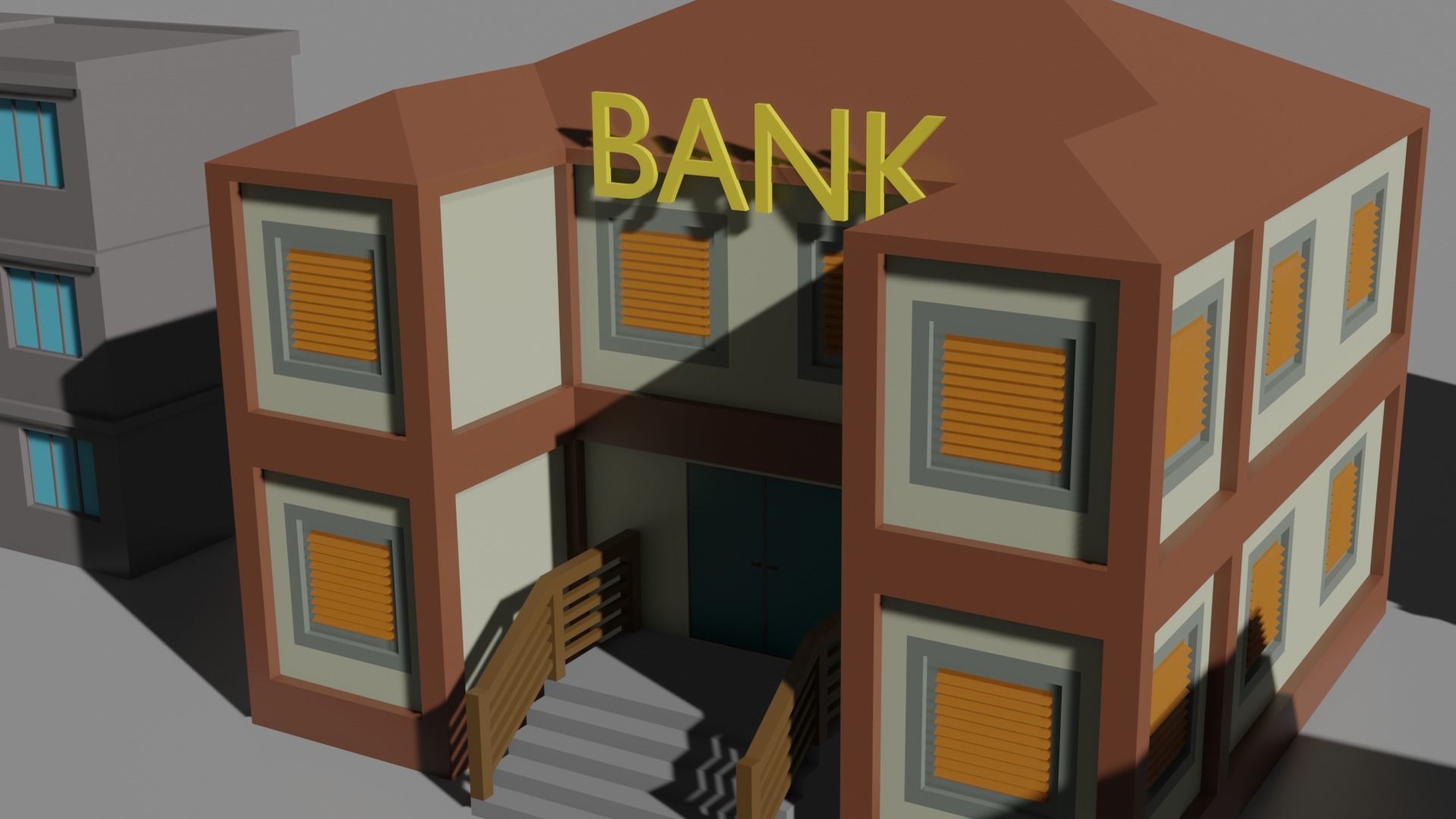 Low Poly City Pack Low-poly 3D model_1