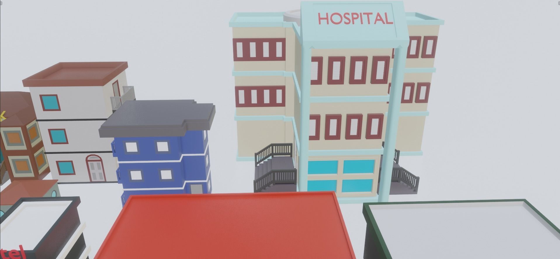 Low Poly City Pack Low-poly 3D model_27