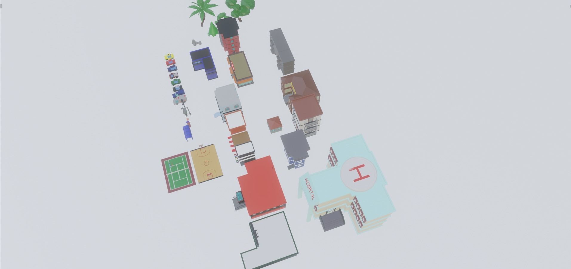 Low Poly City Pack Low-poly 3D model_49