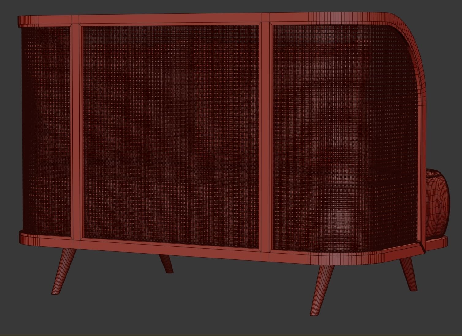 Two-seater garden sofa CV22 3D model_9