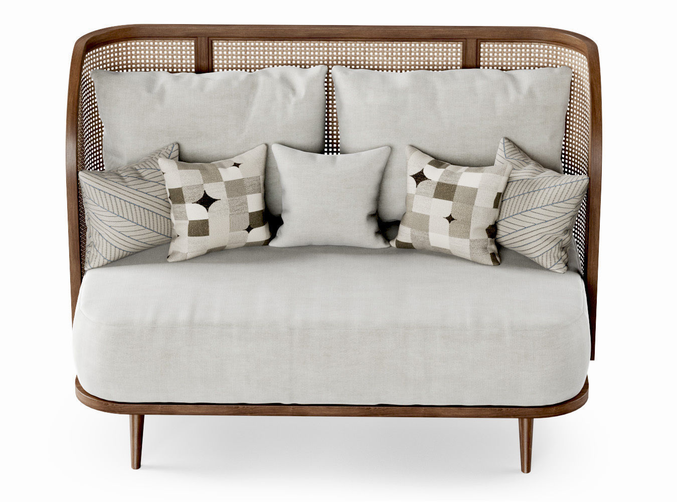 Two-seater garden sofa CV22 3D model_4