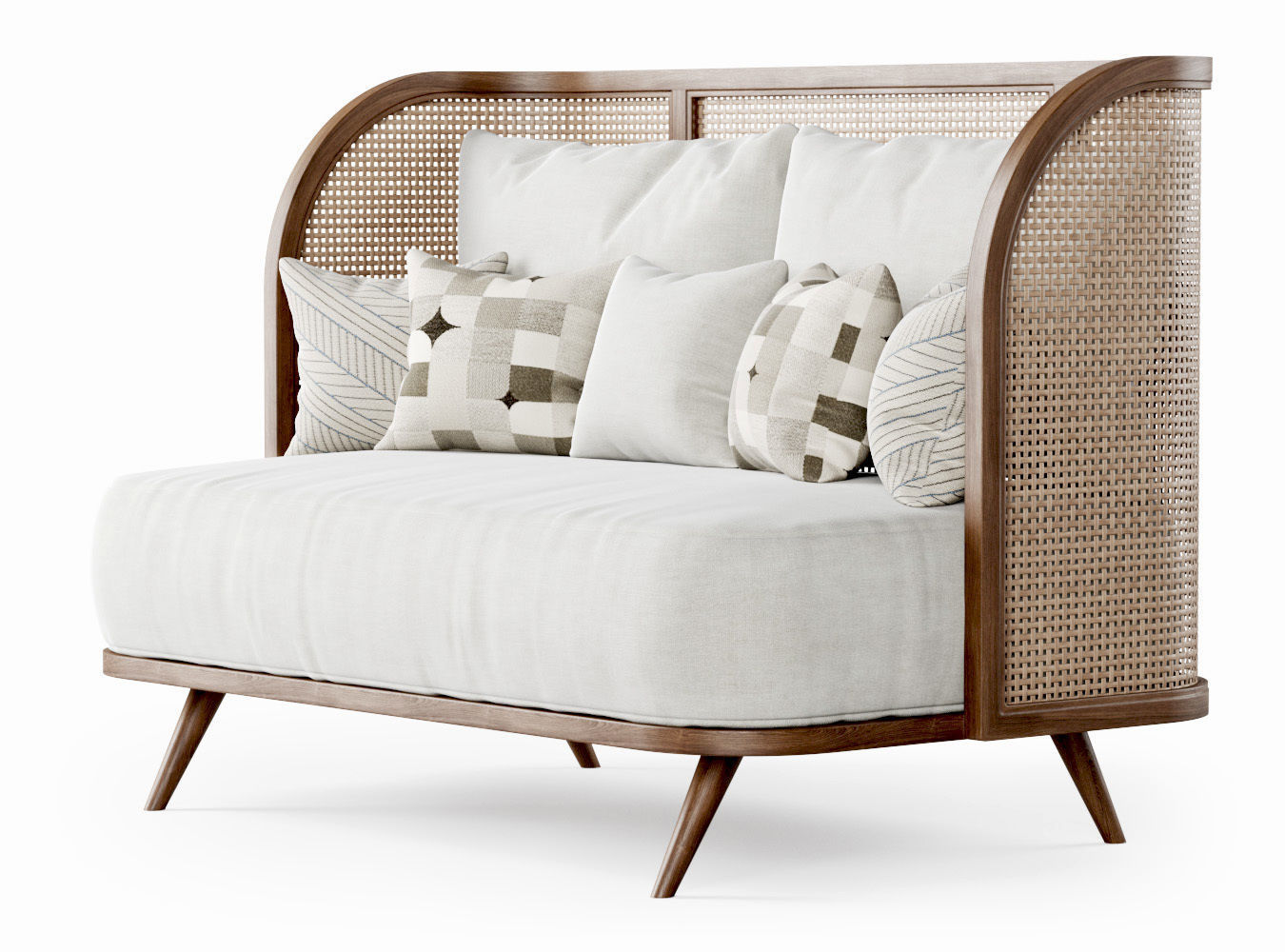 Two-seater garden sofa CV22 3D model_1