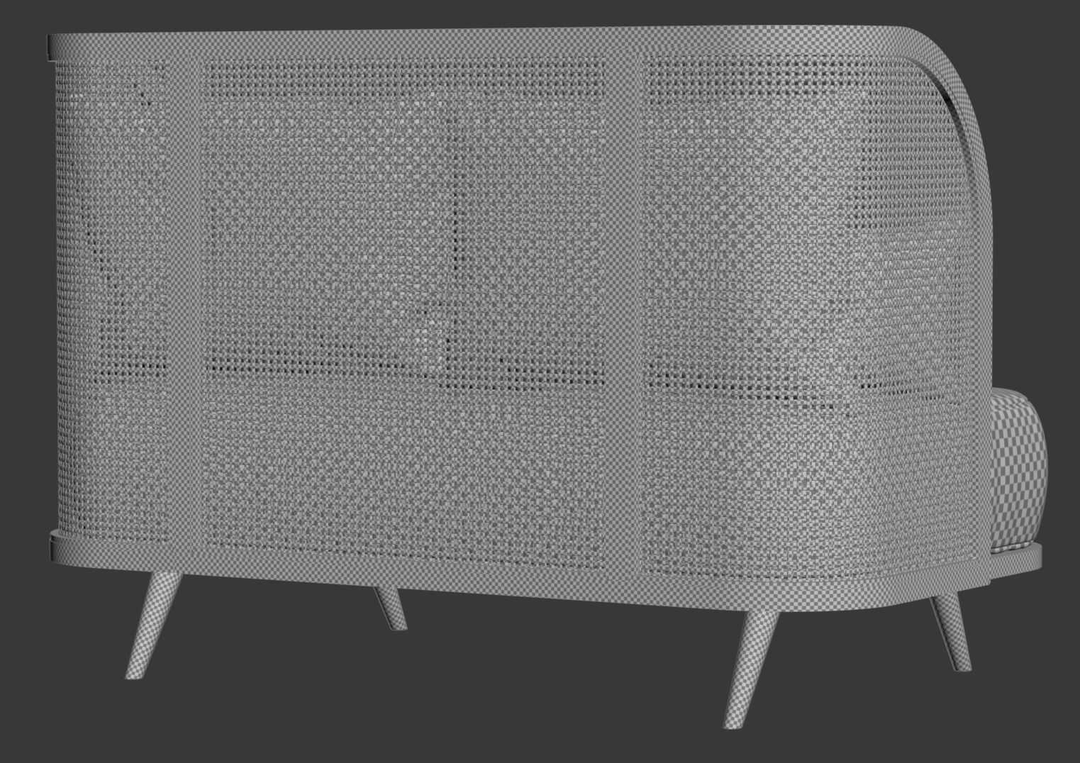 Two-seater garden sofa CV22 3D model_11