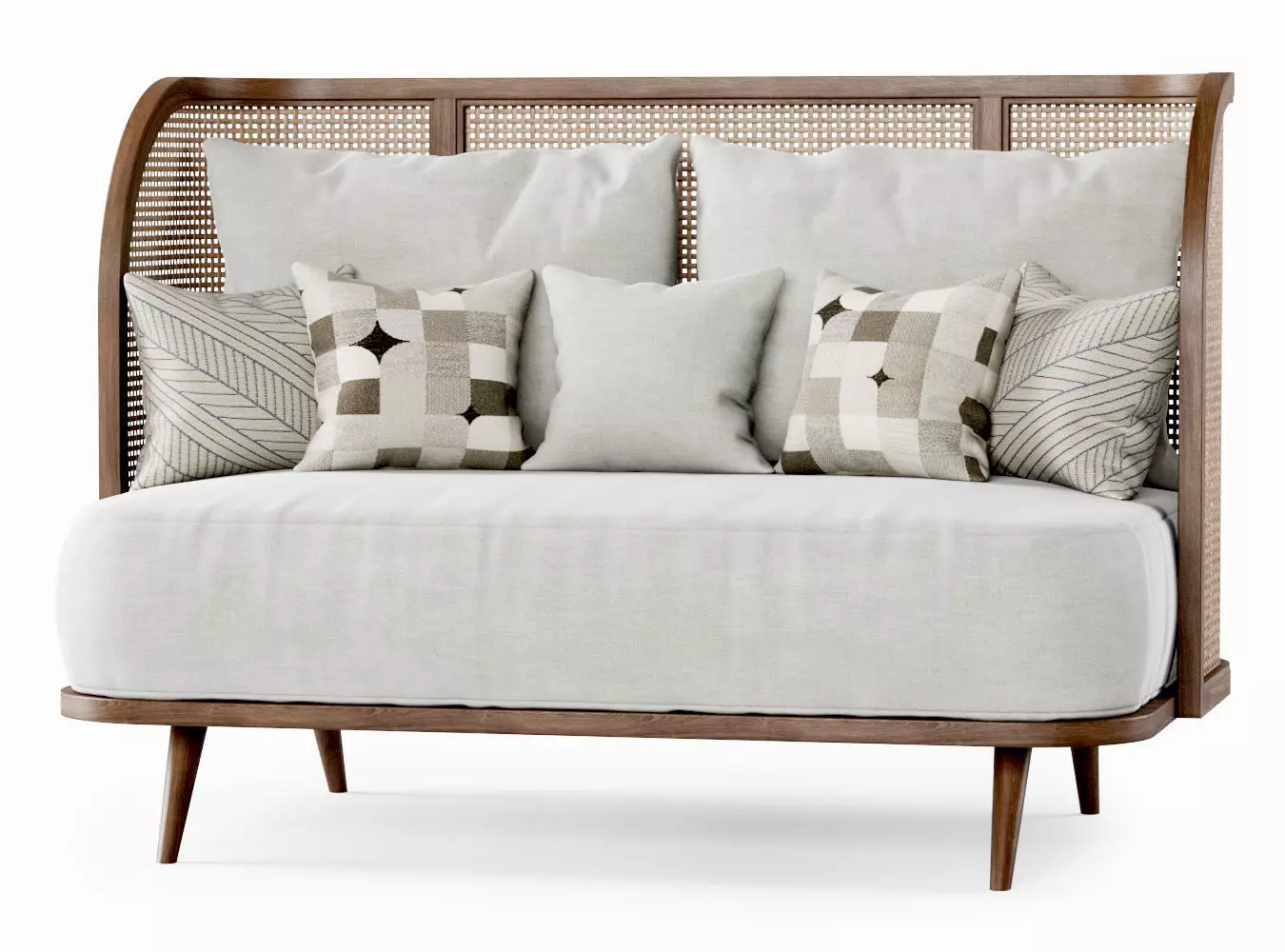 Two-seater garden sofa CV22 3D model_0