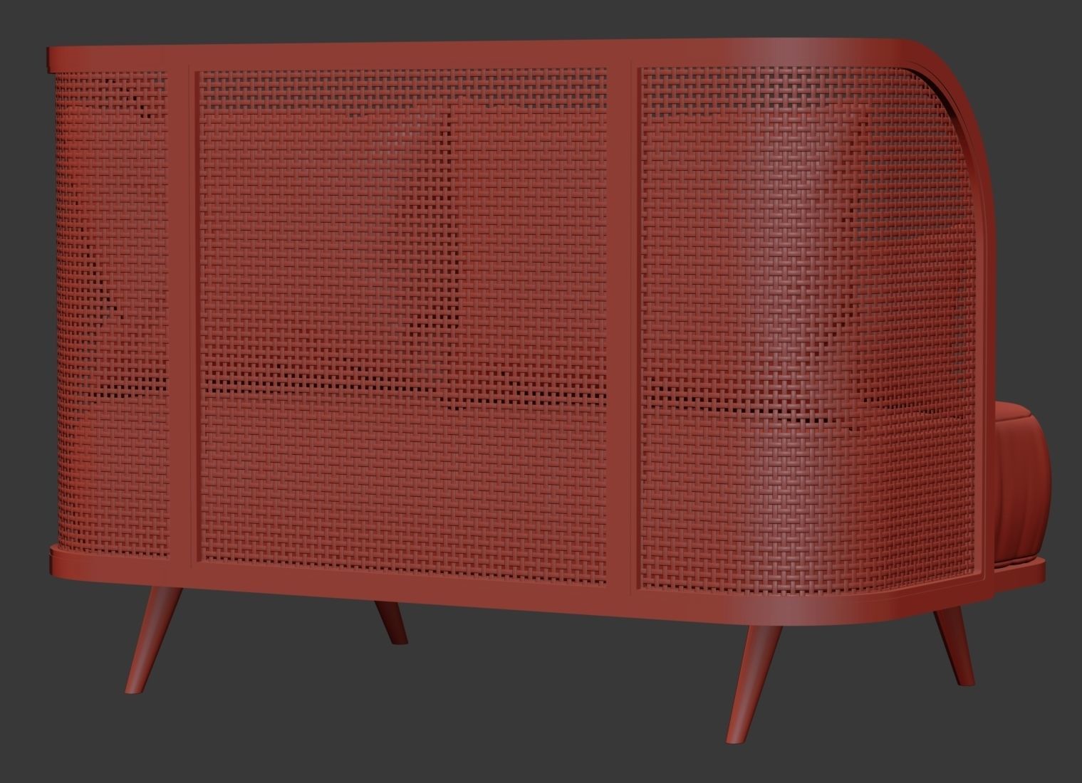 Two-seater garden sofa CV22 3D model_7