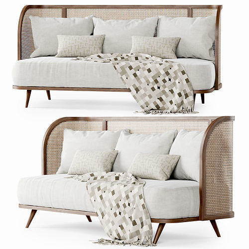 Three-seater garden sofa CV33  3D model