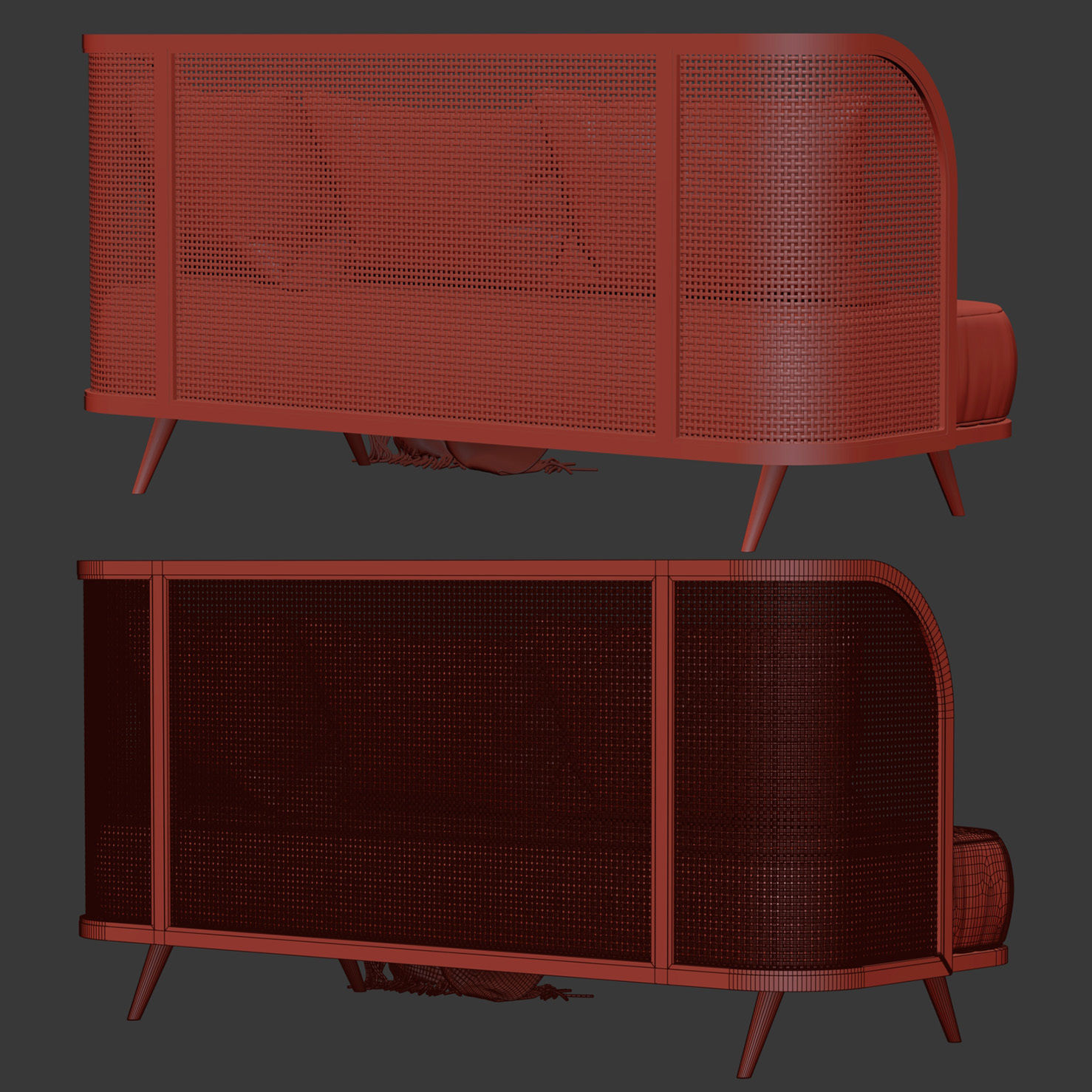 Three-seater garden sofa CV33  3D model_7