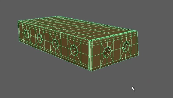 Wooden cage 3D model_3