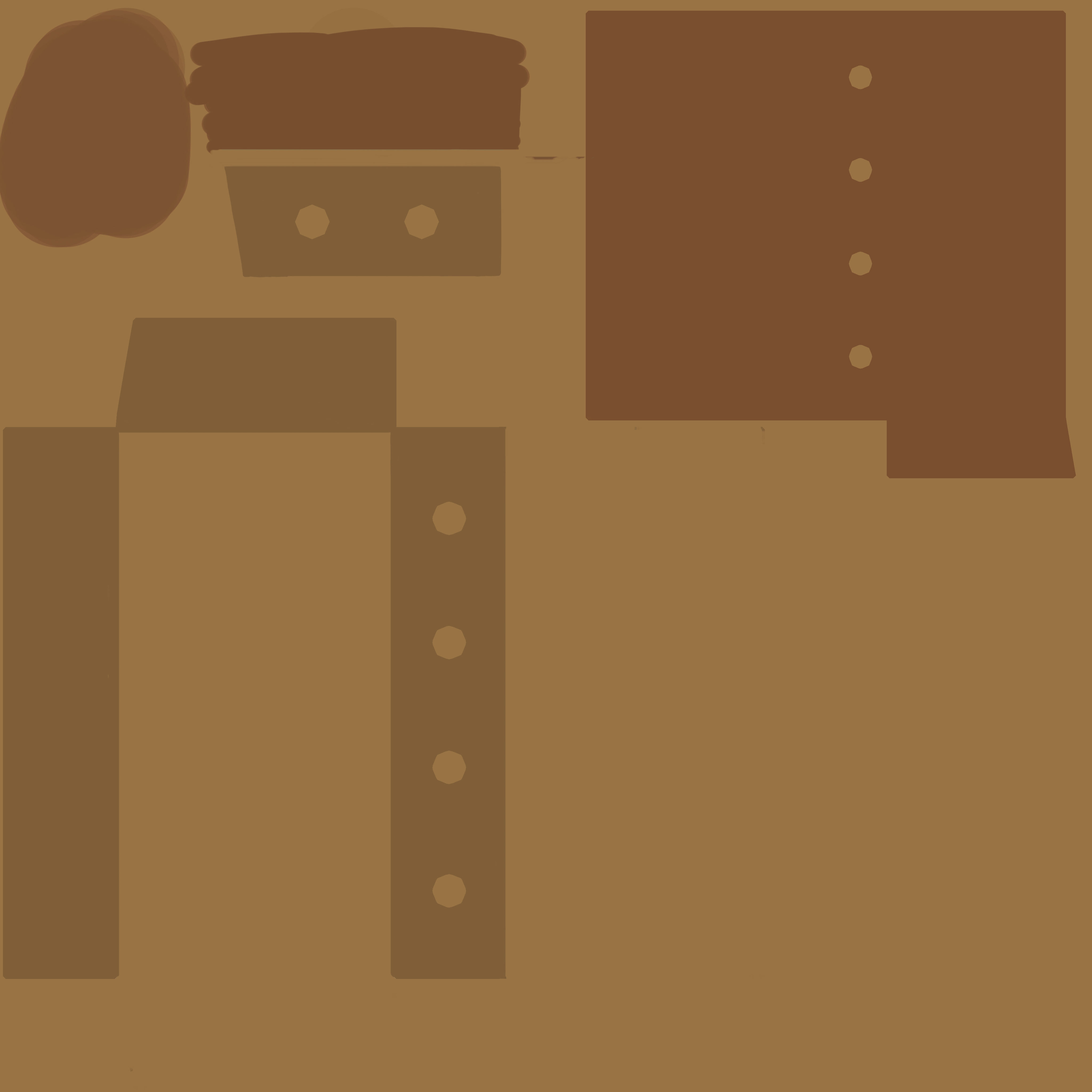 Wooden cage 3D model_1