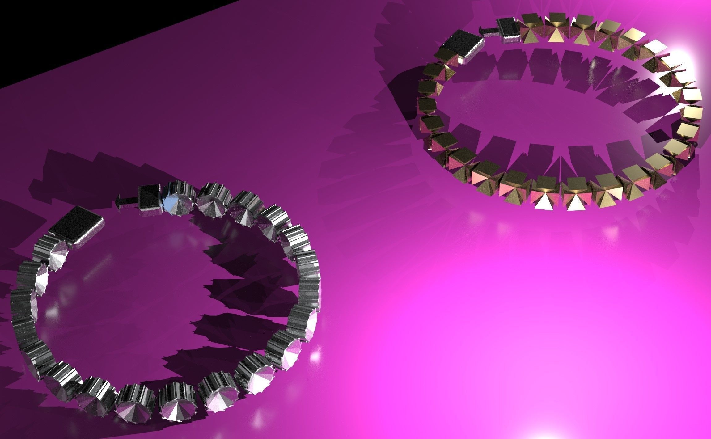 bracelet silver 3D model_6