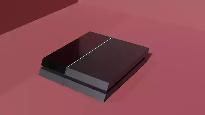 Low Poly PS4 playstation console