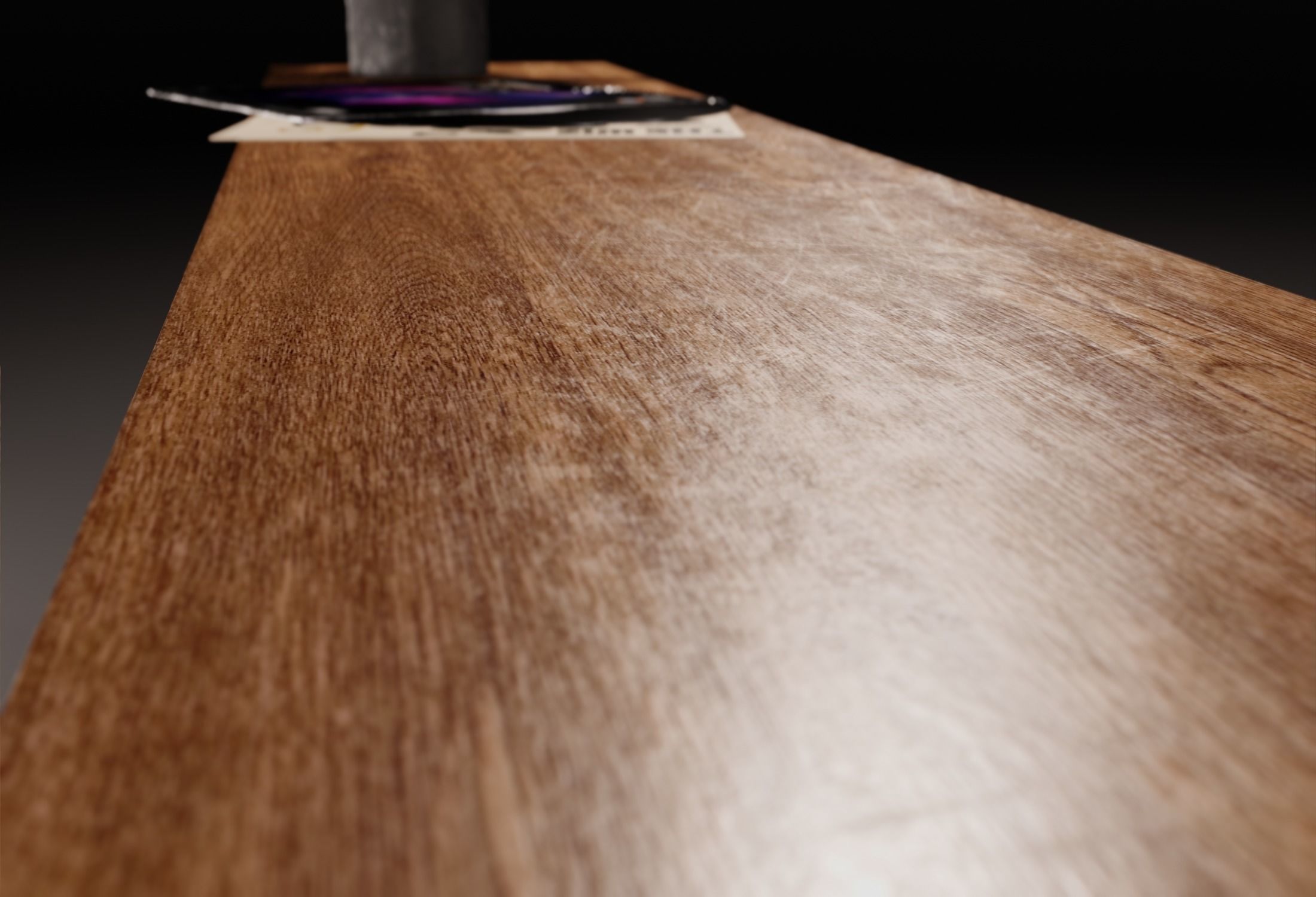 Vinyl LP Storage with Record Player Stand PBR 3D model_10