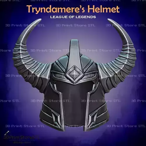Tryndamere Helmet Cosplay League of Legends - STL File