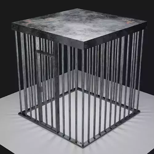 Square Metal Cage