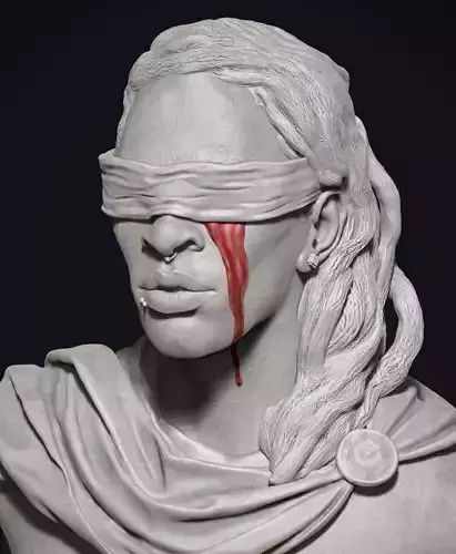 Young Thug portrait 3D print model