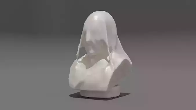 Unoptimized Head Bust 3D Model Free 3D model