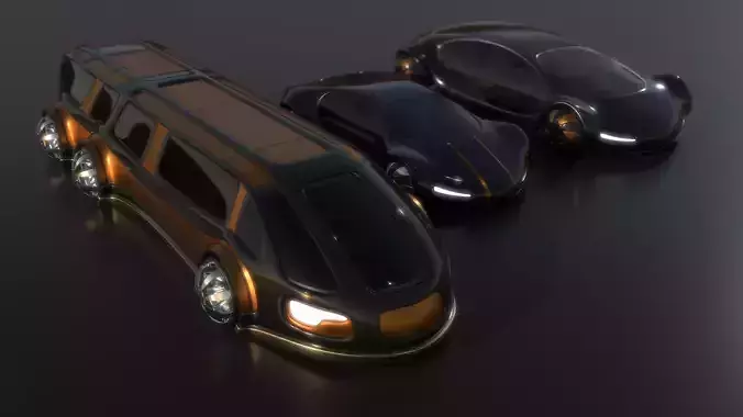 Future Cars 202 3D model