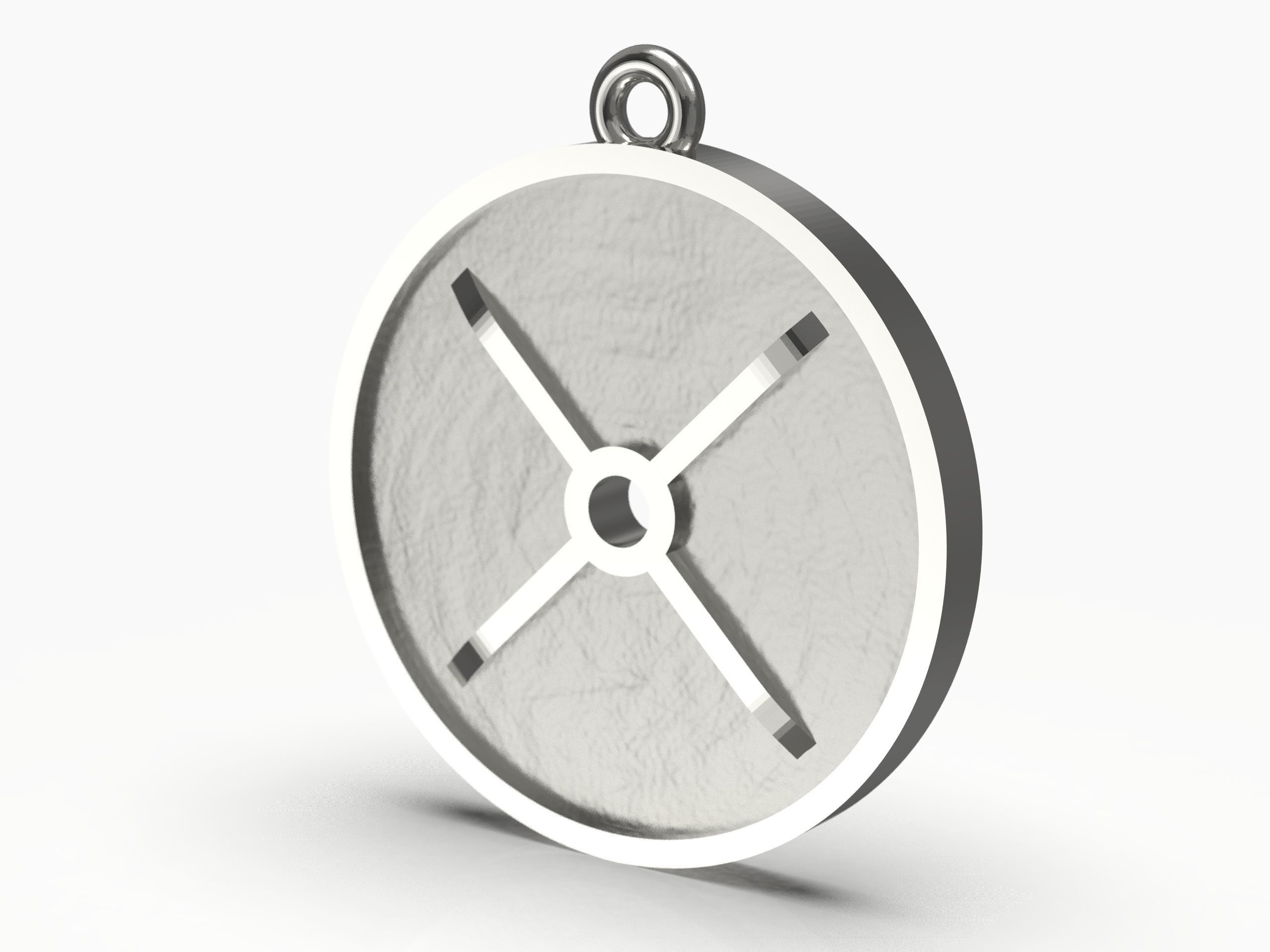 Barbell standart pendant 3D print model_10