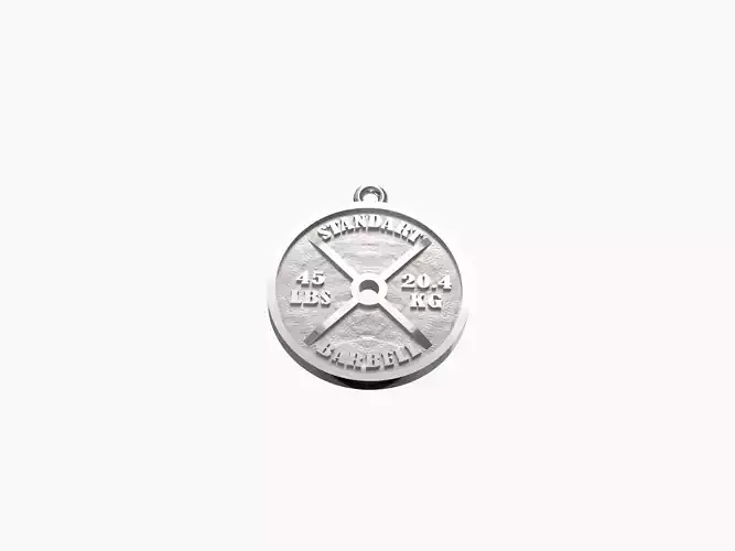 Barbell standart pendant 3D print model