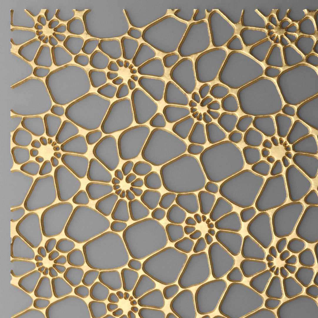 Panel lattice grille 3D 27 3D model_3