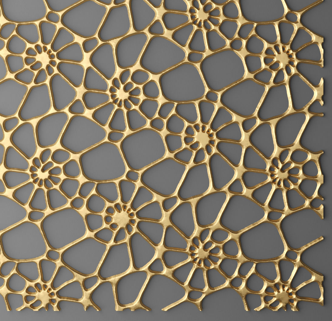 Panel lattice grille 3D 27 3D model_4