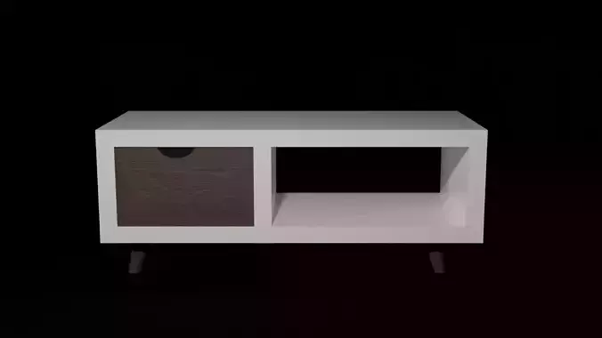 Table side with two drawers