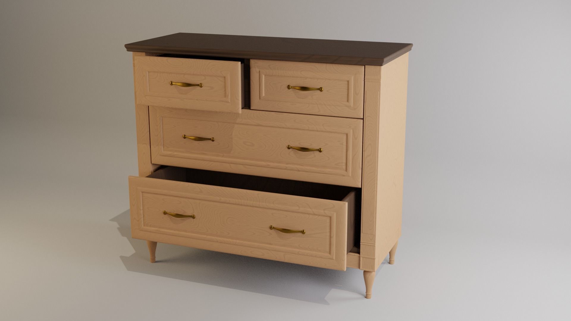 Chest of drawers Free 3D model_1