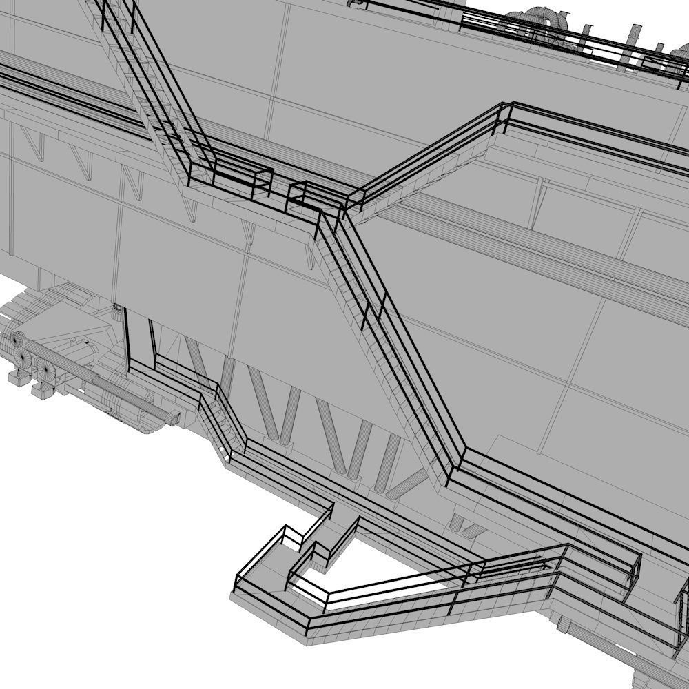 Nasa Crawler Low-poly 3D model_11