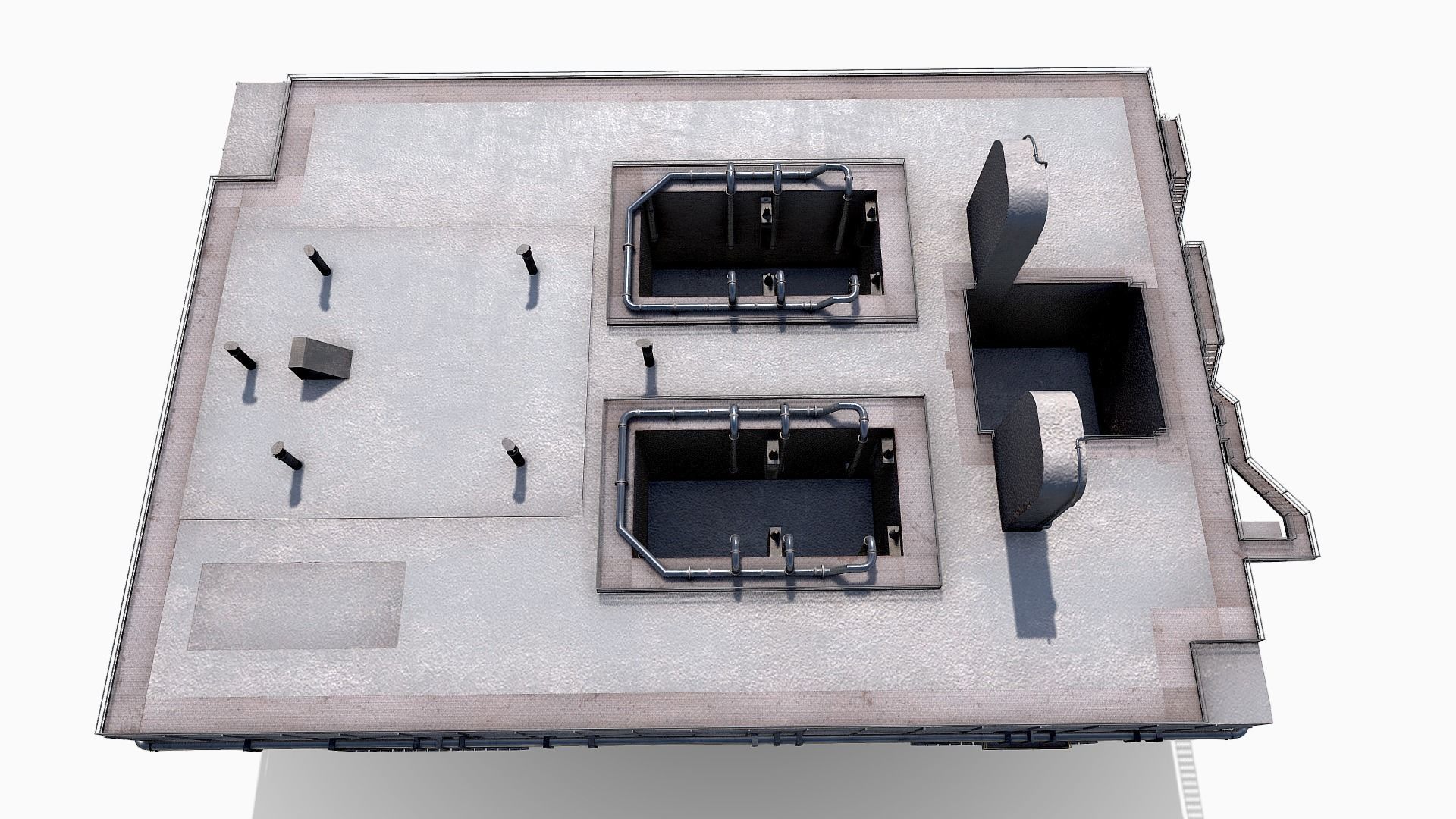 Nasa Crawler Low-poly 3D model_1