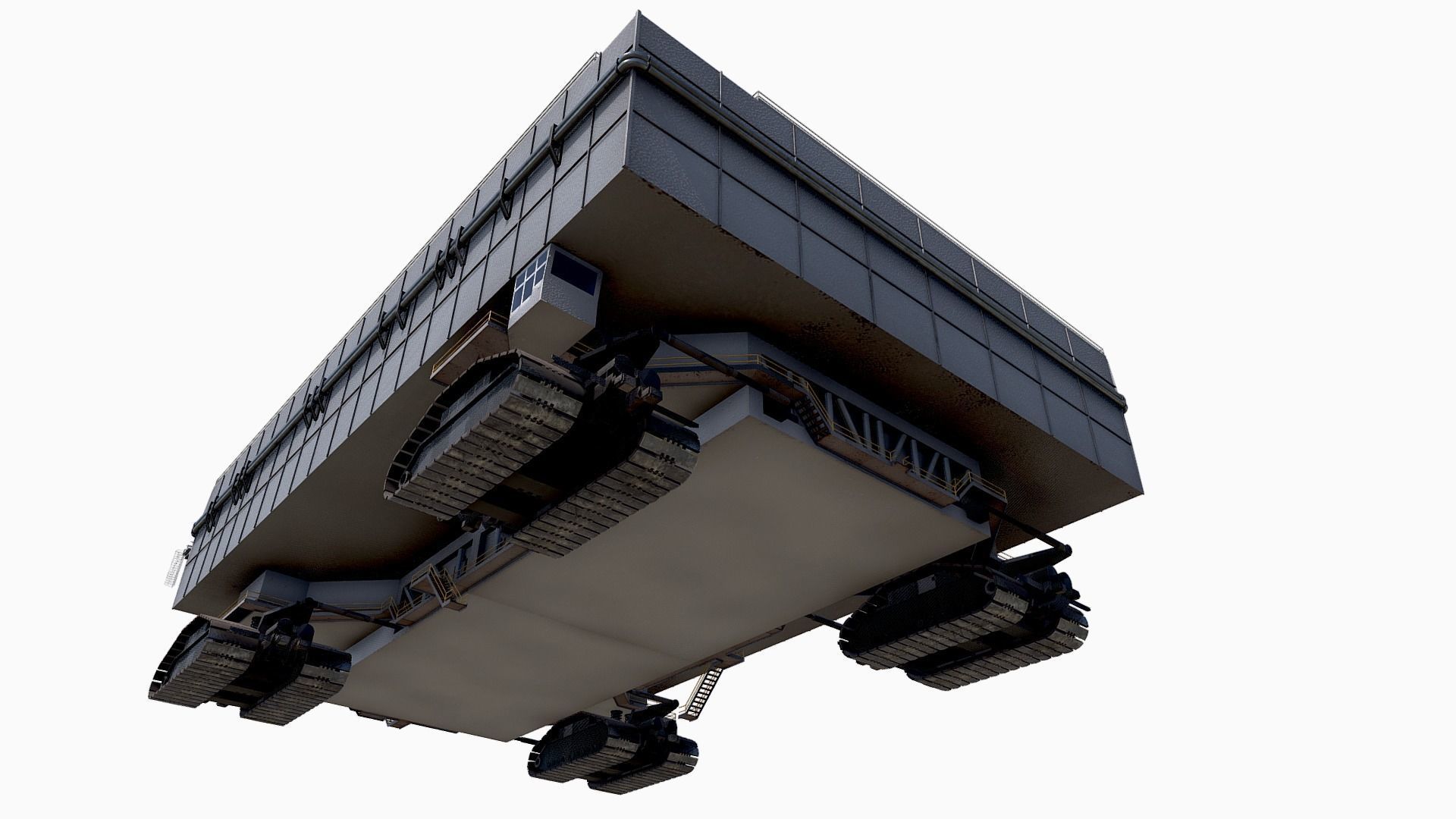 Nasa Crawler Low-poly 3D model_3