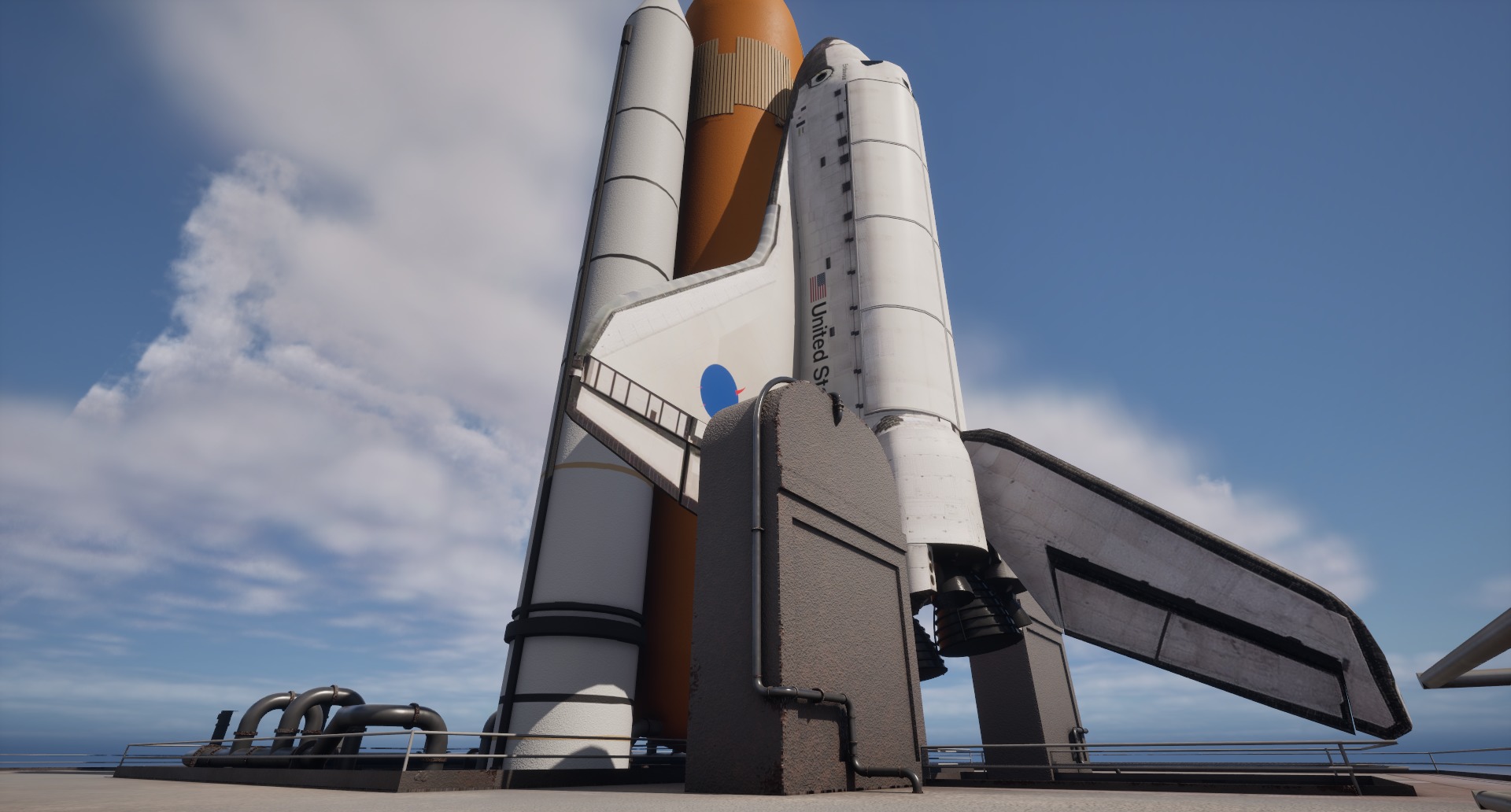 Launch Pad Low-poly 3D model_10