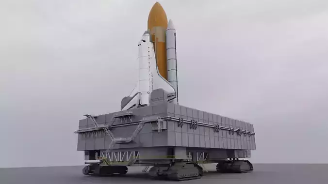 Launch Pad Low-poly 3D model