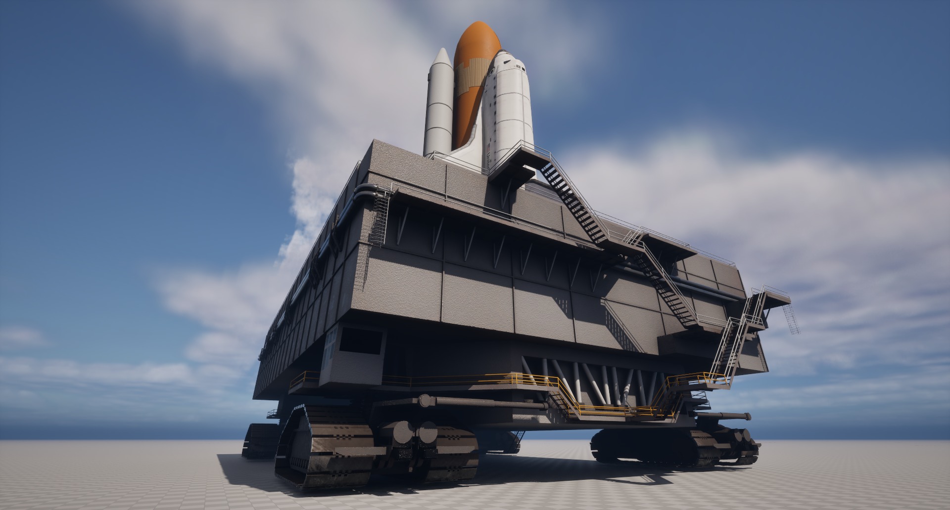 Launch Pad Low-poly 3D model_18
