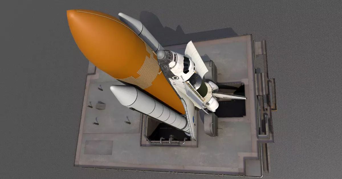 Launch Pad Low-poly 3D model_8