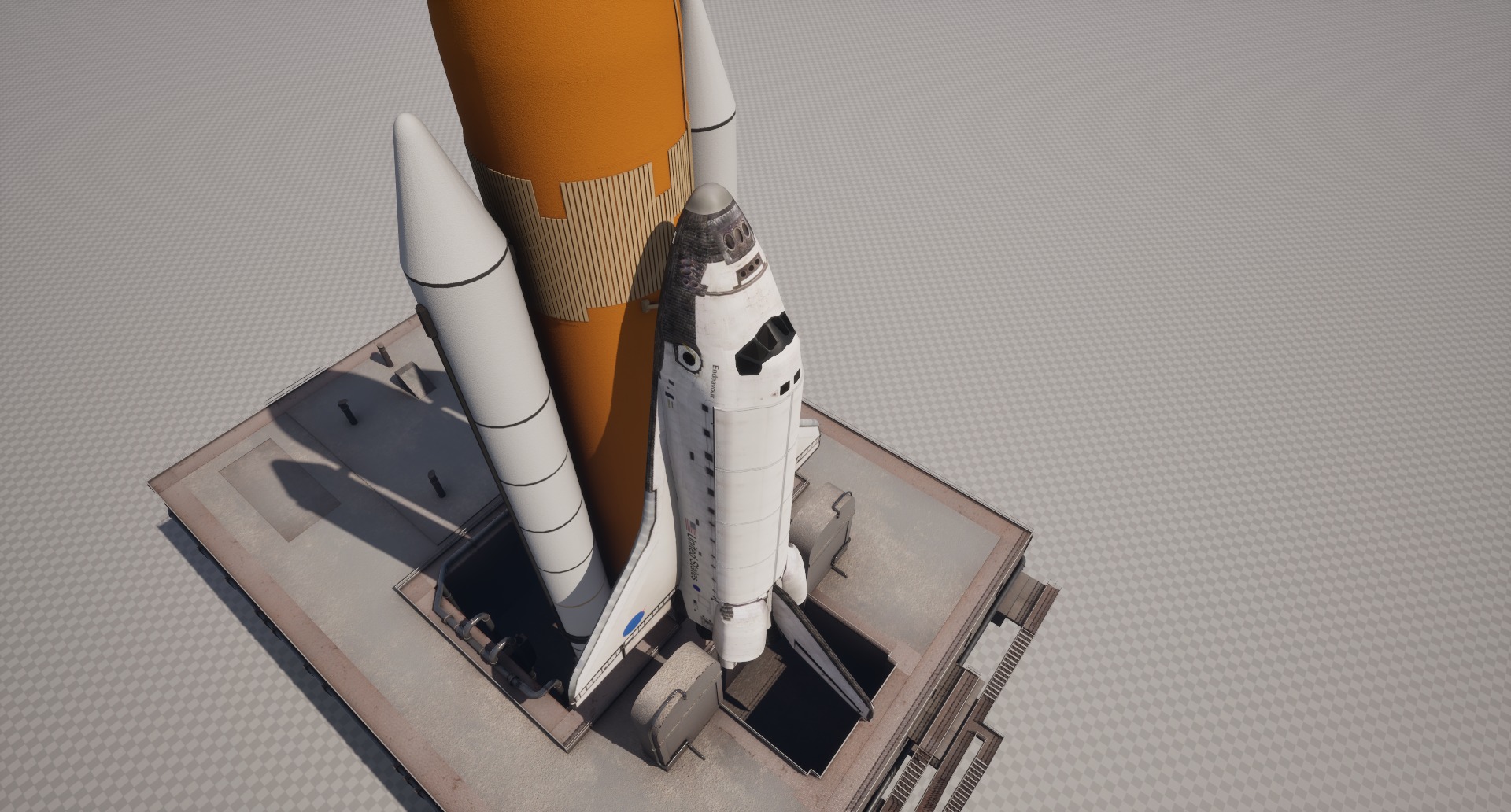 Launch Pad Low-poly 3D model_11