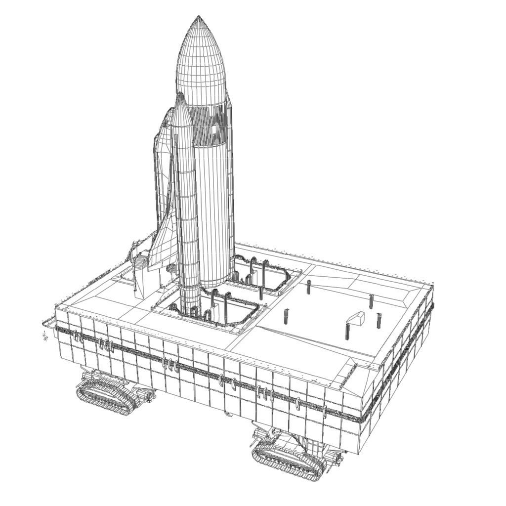 Launch Pad Low-poly 3D model_20