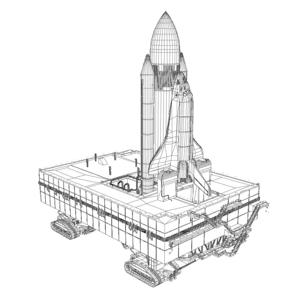 Launch Pad Low-poly 3D model_19