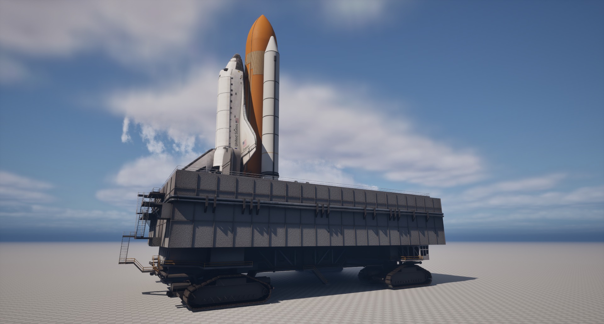 Launch Pad Low-poly 3D model_15