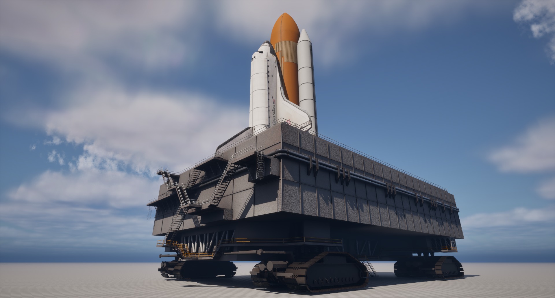 Launch Pad Low-poly 3D model_13