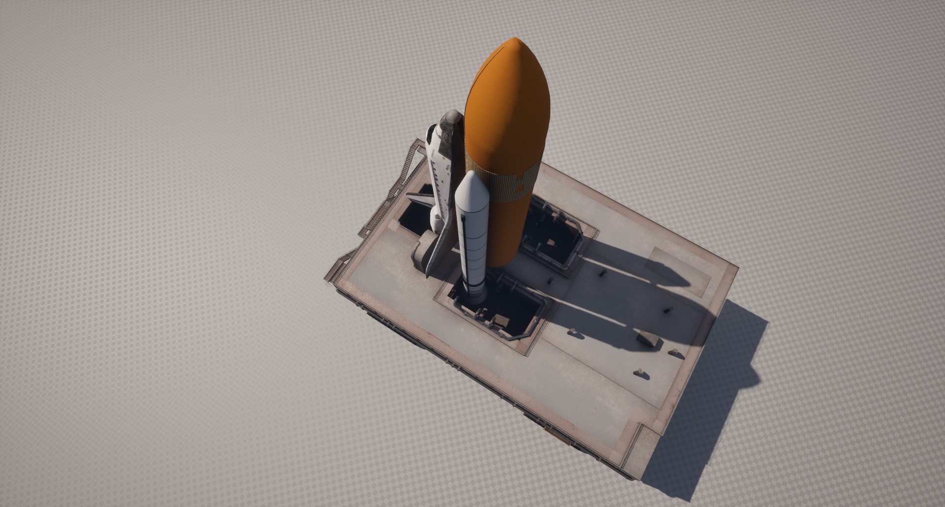 Launch Pad Low-poly 3D model_17