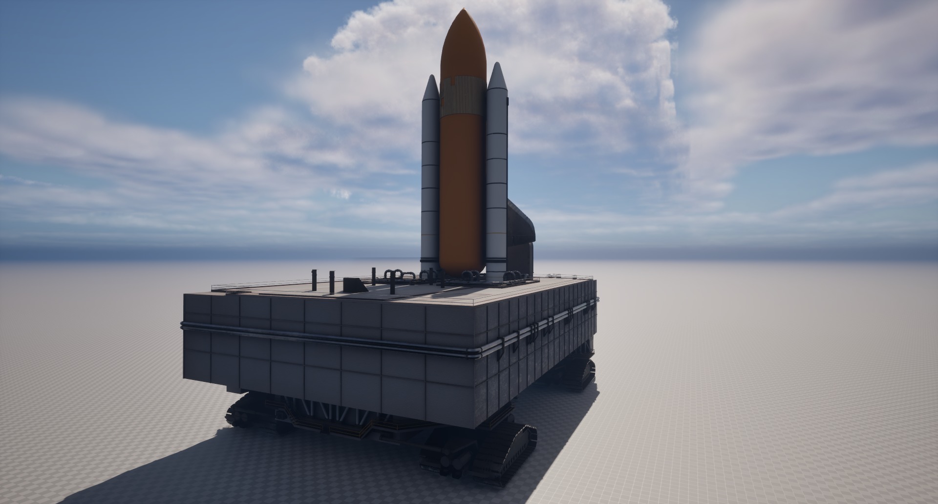 Launch Pad Low-poly 3D model_12