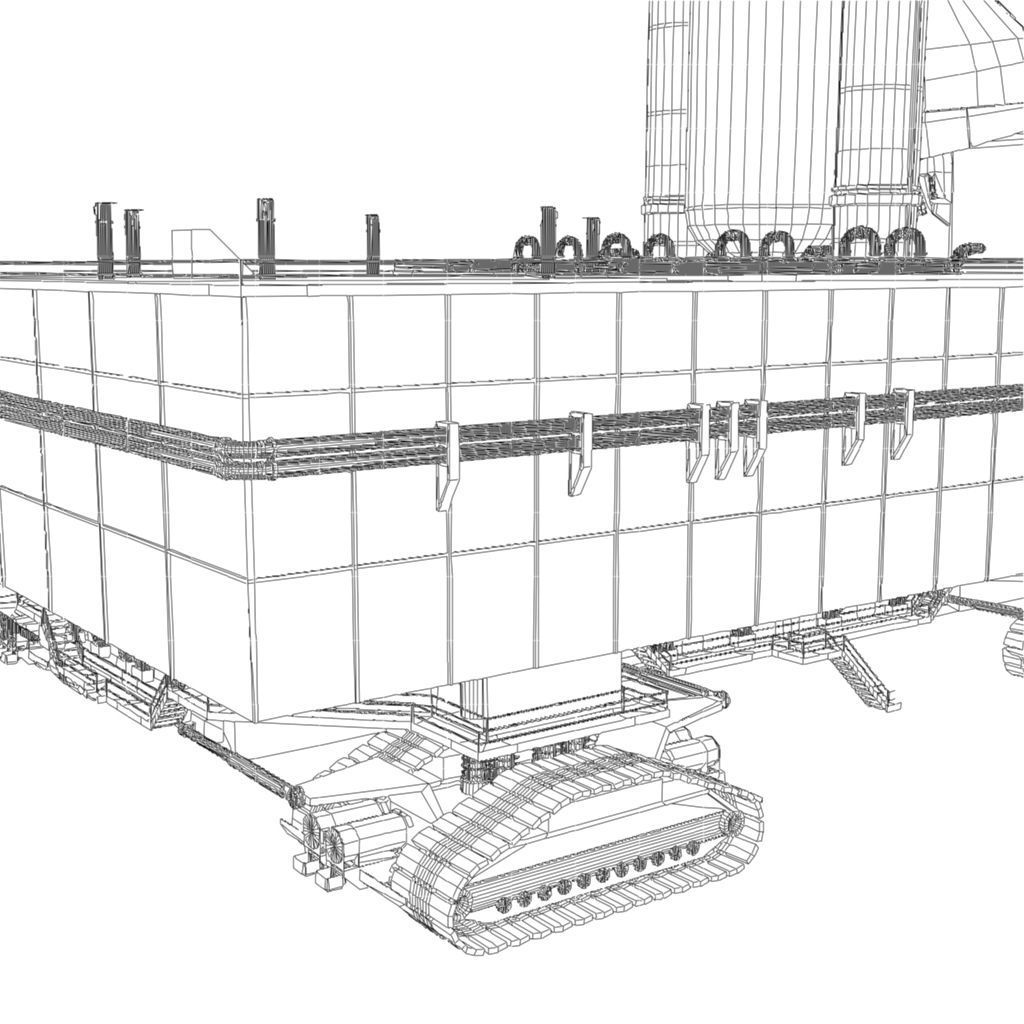 Launch Pad Low-poly 3D model_22